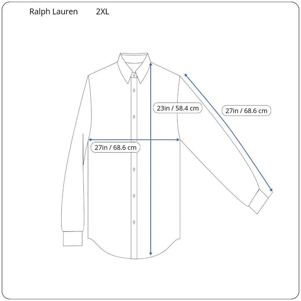 Ralph Lauren Mens 2XL Custom Fit Pink Flesh Pony Dress Shirt Button Down - Picture 3 of 9